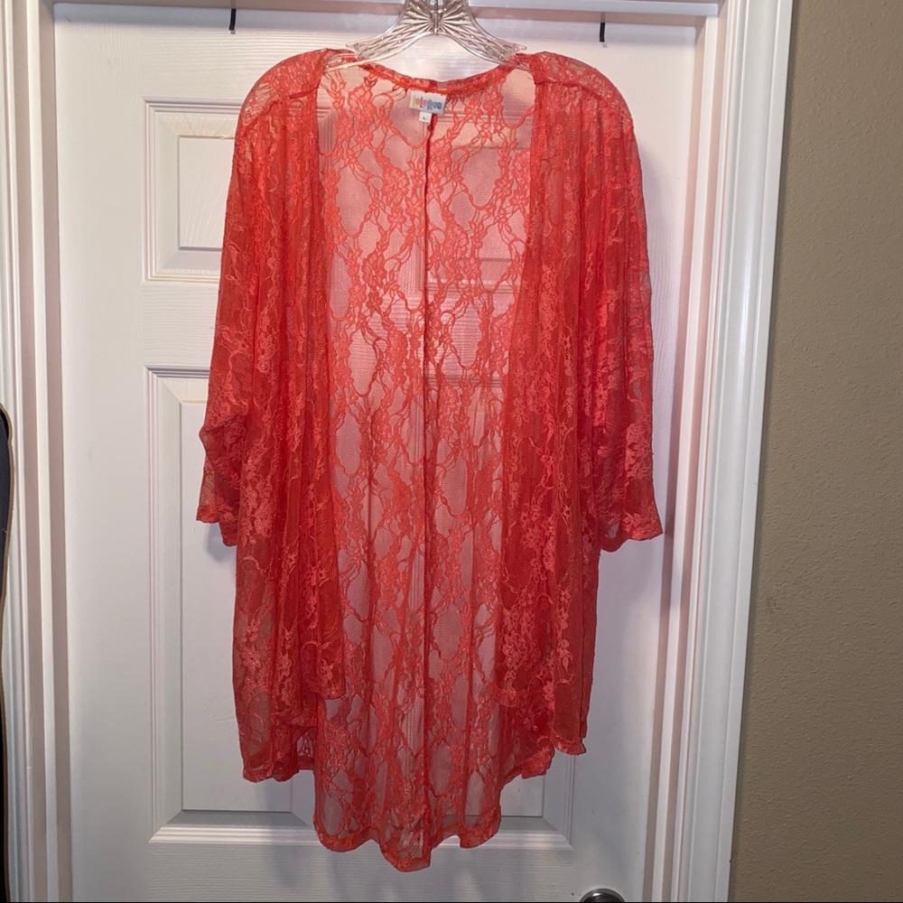 Lularoe Lindsey swim cover up kimono